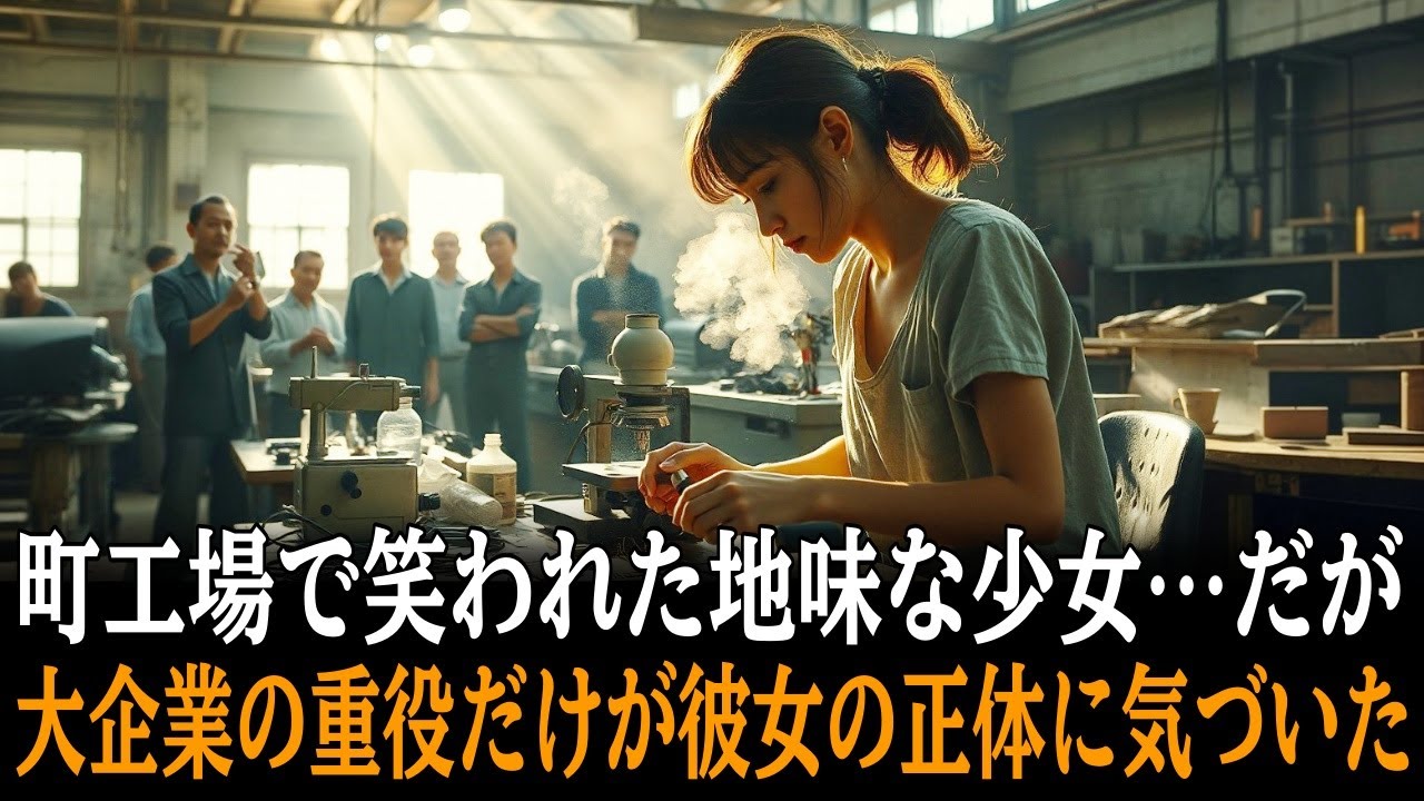 町工場で笑われた地味な少女…しかし、大企業の重役だけが彼女の正体に気づいた…！