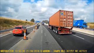 UK Bad Drivers + Motorway Morons 2018 #7 + Off Topic Nonsense