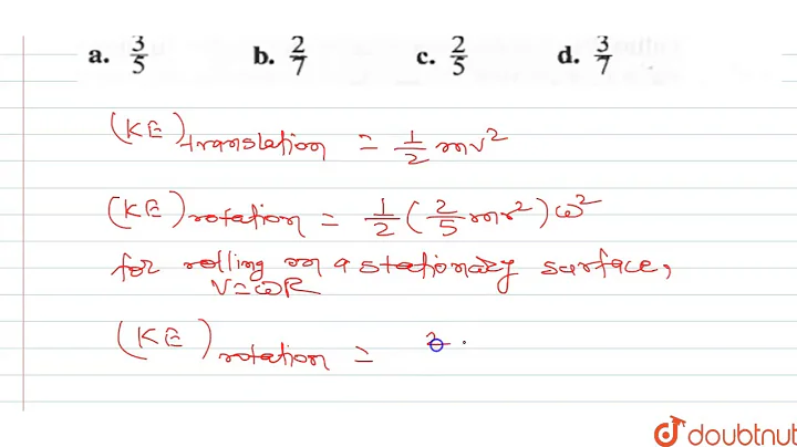 If a spherical ball rolls on a table without slipping, the fraction of its total energy