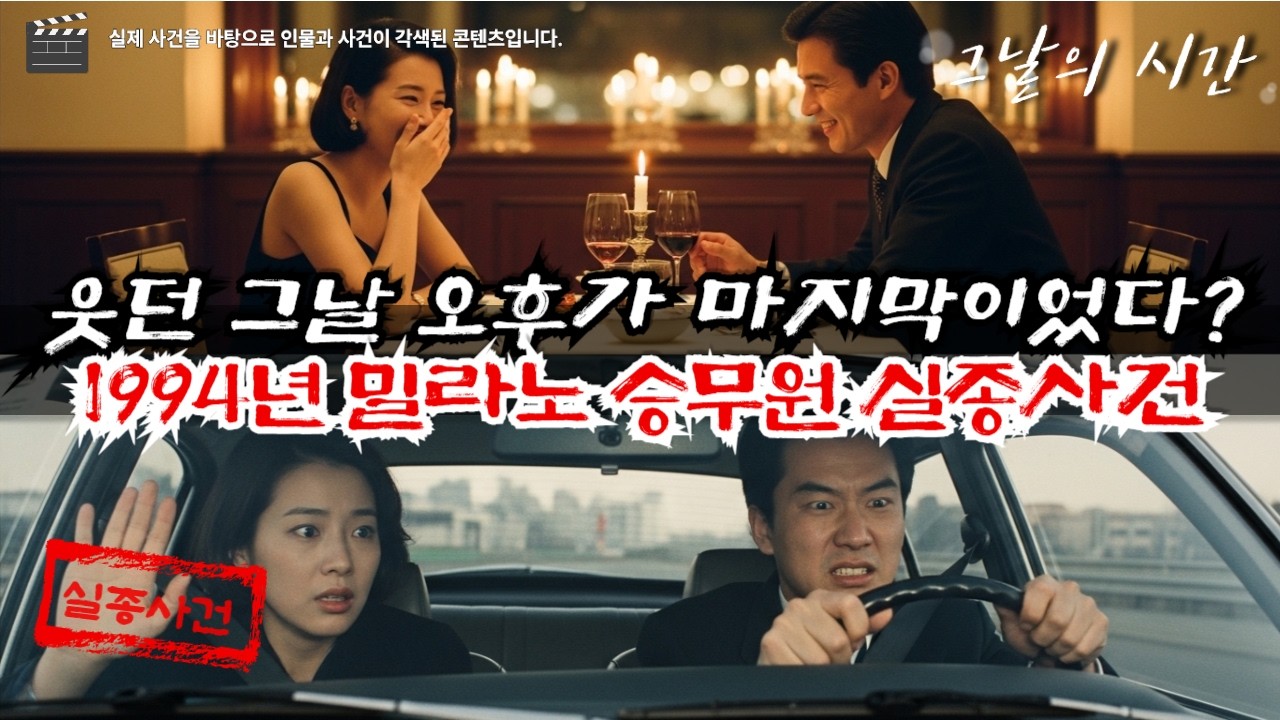 1994년 밀라노 한국인 승무원 실종사건 | 그 남자 차에 탄 것이 마지막이었습니다… |  실제사건 | 실화
