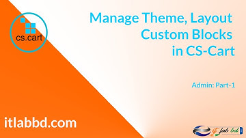 Manage Theme, Layout, Blocks in CS-Cart || Admin Part-1