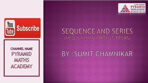 sequence and series (MCQ