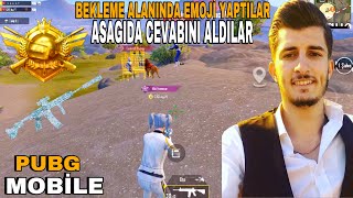 BEKLEME ALANINDA EMOJİ YAPTILAR !!! | PUBG MOBILE
