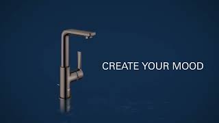 Harmonize your bathroom with the Hard Graphite finish from GROHE