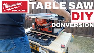 MILWAUKEE TABLE SAW DIY PACKOUT STAND MODIFICATION