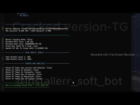 Solana Sniper Bot 2024 – Auto Meme Coin Trading for Massive Gains!