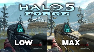 PC Graphics Comparison - HALO 5 Forge - Low vs Ultra Settings