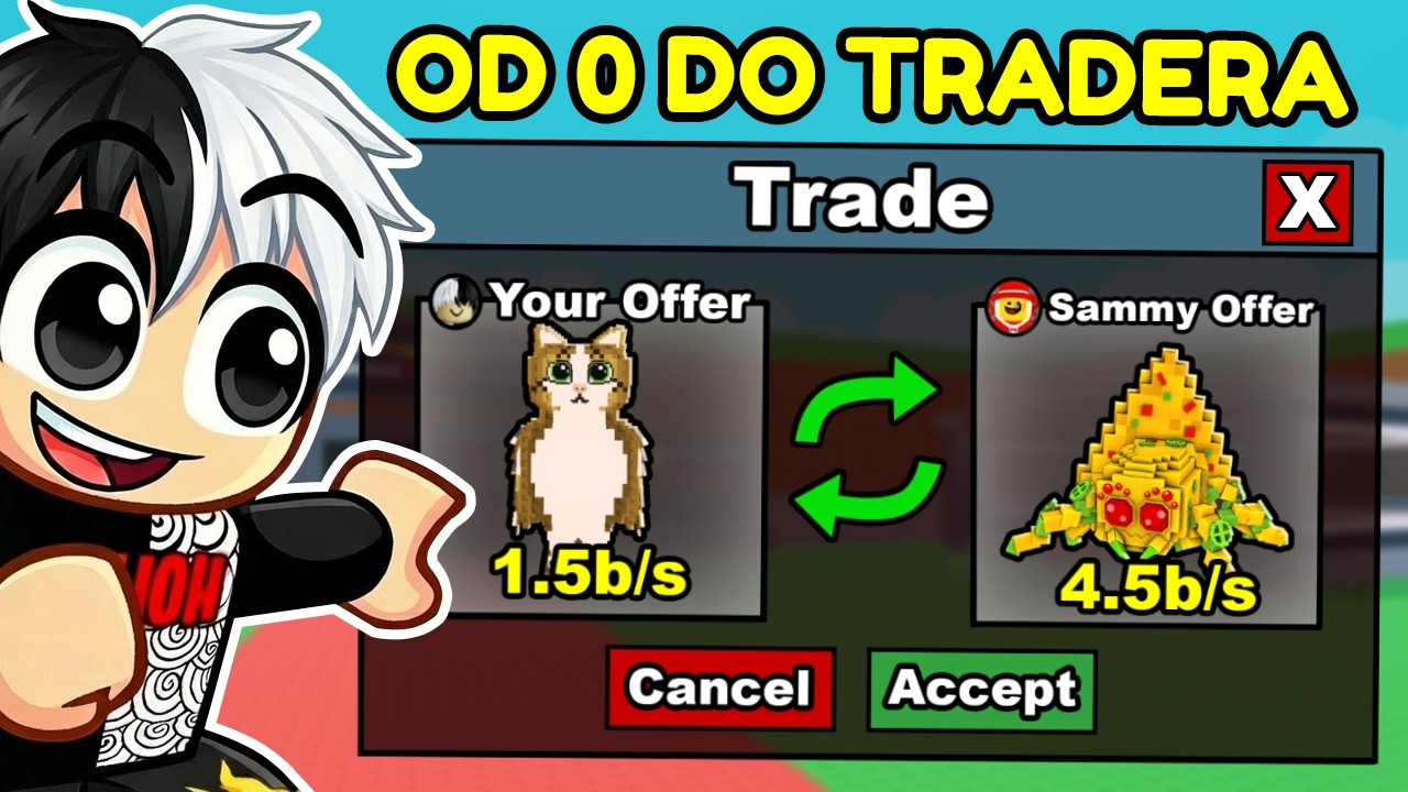 OD ZERA DO TRADERA w 24H w STEAL A BRAINROT (ROBLOX) #1