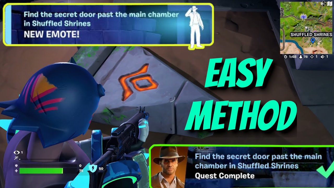 How to EASILY find the secret door in Shuffled Shrines Fortnite