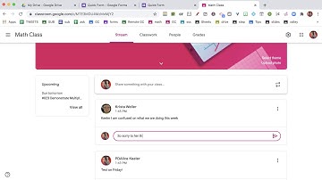 Reply to a class comment in Google Classroom