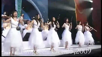 The Old 12 Girls Band 女子十二乐坊 Miracle 奇蹟 in HD white outfit