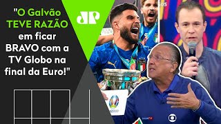 Galvão Bueno fica PUT* com a Globo AO VIVO na final da Eurocopa e é ELOGIADO: 