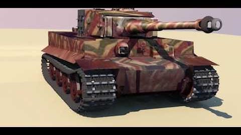 Tiger Tank Sketchyphysics animation with TwilightRender