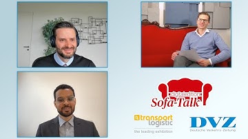Transport Logistic 2021 DVZ Sofa-Talk: Marcos Ritel (KLU) und Ralph Ossa (University of Zürich)