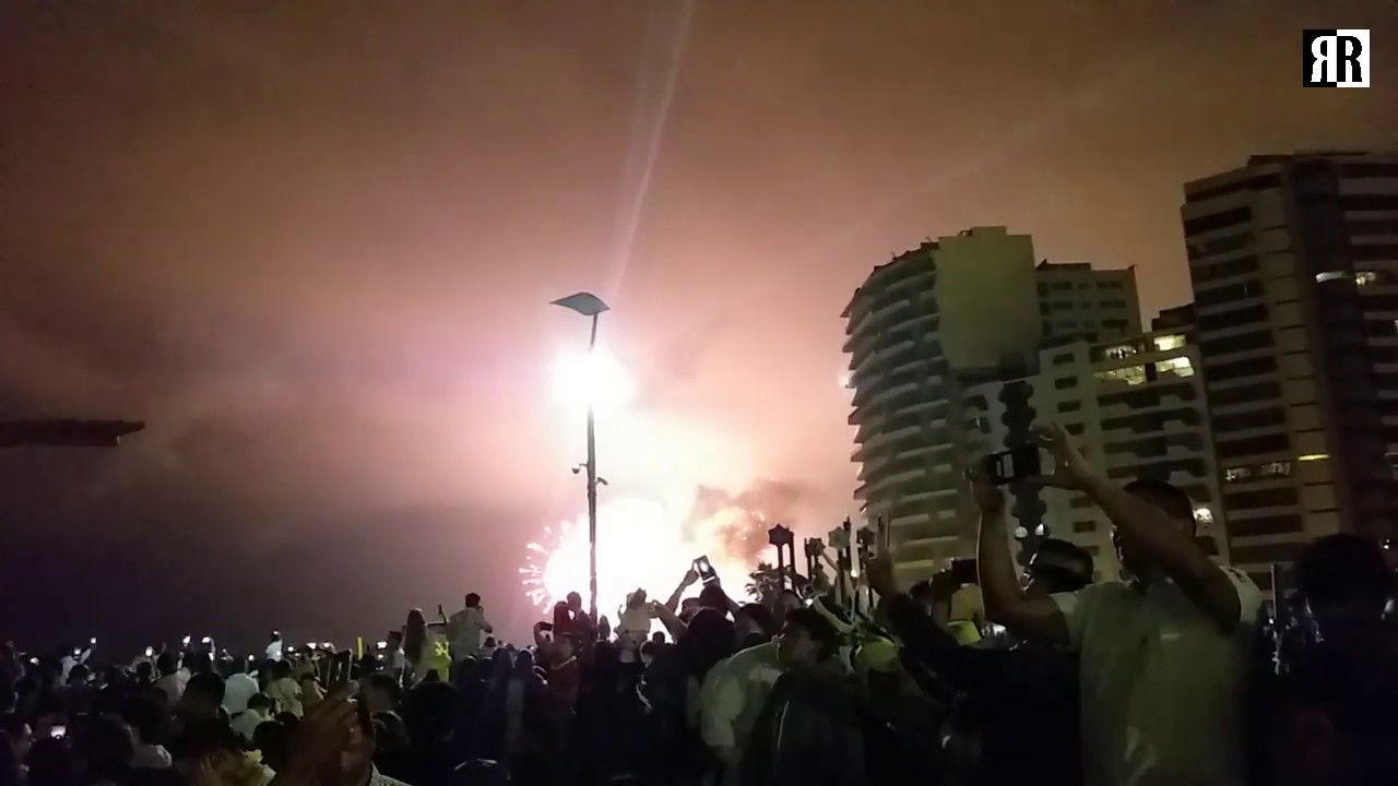 New Year Fireworks in Lima YouTube