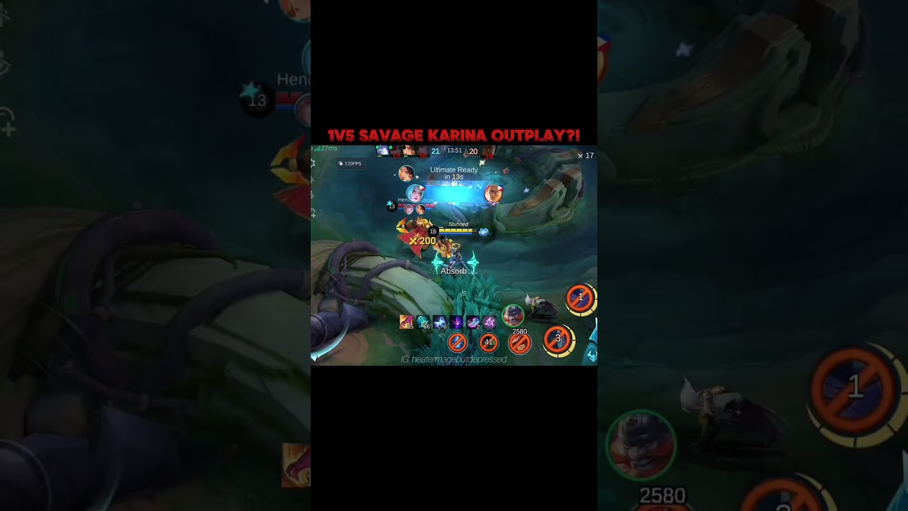 1v5 Karina Savage Outplay?! 