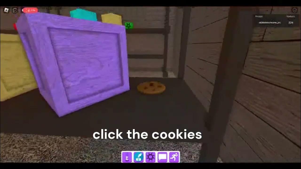 Showing how to get cookies and milk marker in roblox Find the markers