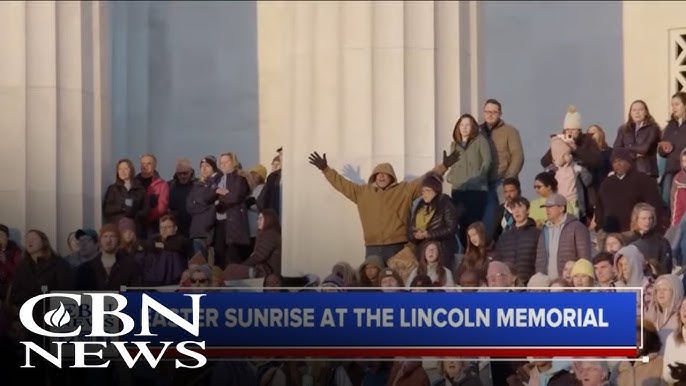 Pure Joy Easter Sunrise Service At Lincoln Memorial