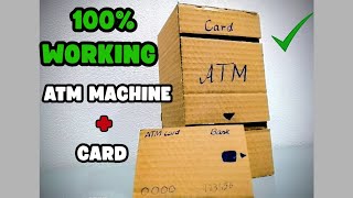How to make ATM machine from cardboard | Science project | DIY | 🤯 amazing | 100% working 