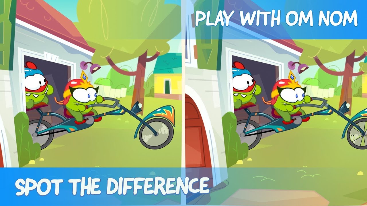 Spot the Difference - Om Nom Stories: Easter Bunny (Cut the Rope)