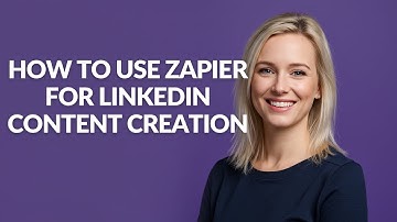 How to Use Zapier for Linkedin Content Creation - Julia