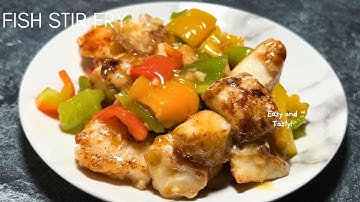 Fish and vegetables stir fry| healthy cod fillet stir fry!!