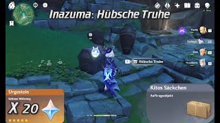 Genshin Impact Inazuma: Hübsche Truhe / 20 Urgestein / Kitos Säckchen (Geist Una)