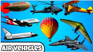 Types of Air Vehicles| Air Transportation|Helicopter| #airplane #vehicles #vehiclesforkids