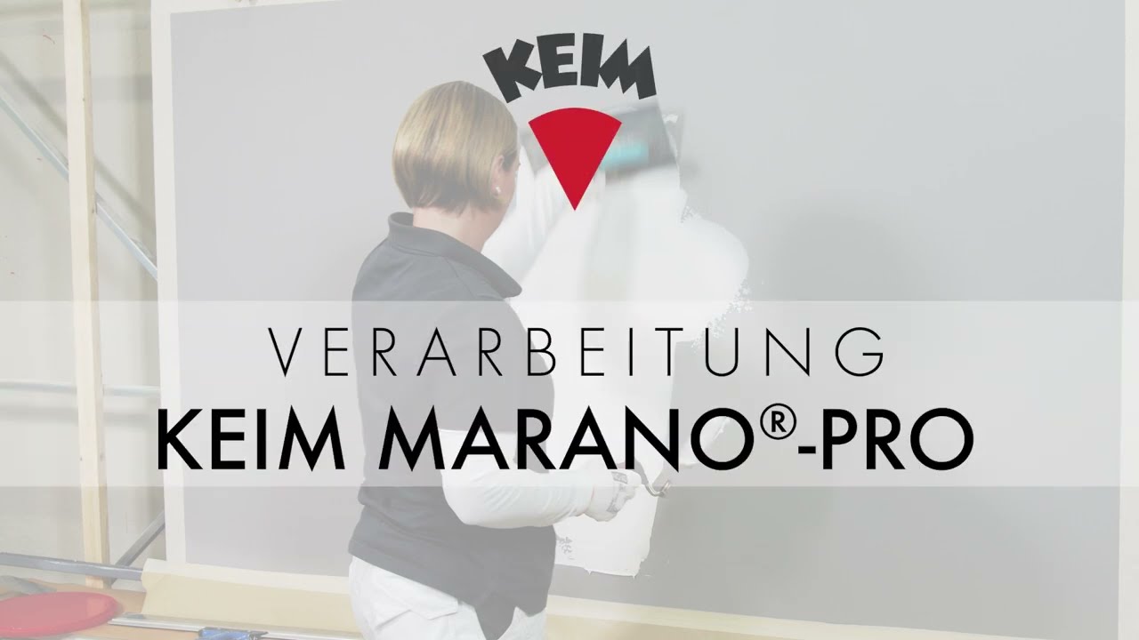 Verarbeitung von Spachtelmassen – KEIM MARANO-® PRO