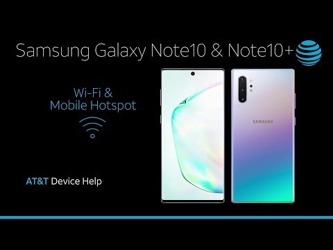 WiFi 모바일 핫스팟 사용 방법 알아보기 Samsung Galaxy Note10 / Note10 + | AT & T 무선