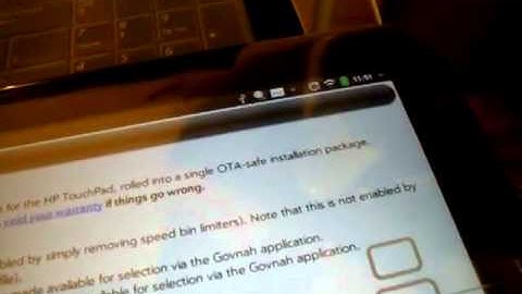 TECH TALK: HOW TO INSTALL PREWARE ON HP TOUCHPAD
