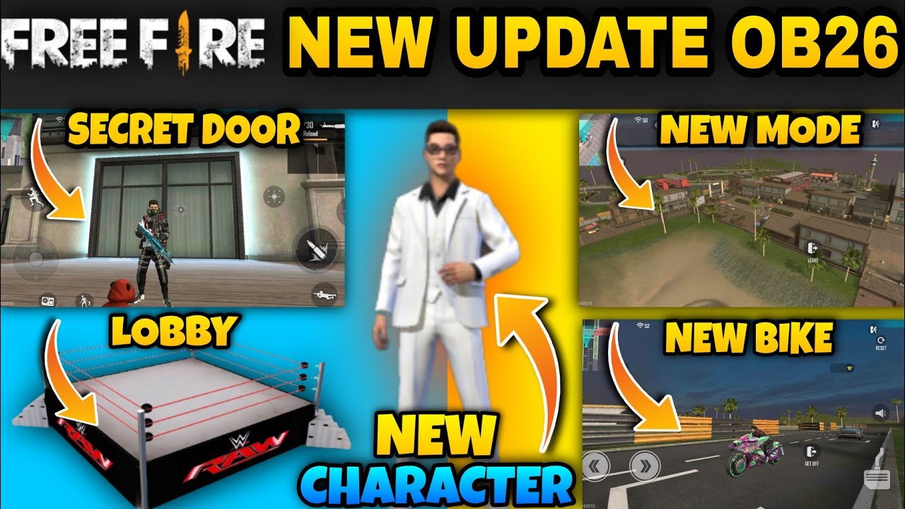 FREEFIRE OB26 UPDATE | FREE FIRE FULL DETAILS | GARENA FREE FIRE - FascinatedYouTuber