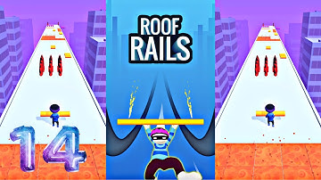 Roof Rails - Gameplay Walkthrough Part 14 levels 146 to 155 LILU (iOS & Android)