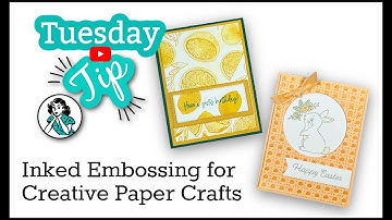 Inking Embossing Folders: How To Guide With Creative Craft Ideas Too