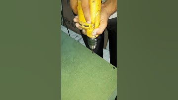 How to drill for best screw head face in HDHMR 🤔🤔 #shorts #hdhmrcupboard