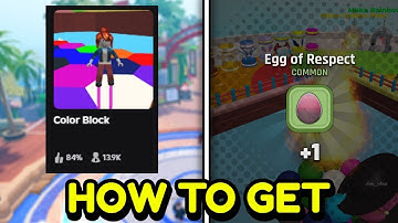 How To Get The Color Block Egg In The Roblox Hatch Event!
