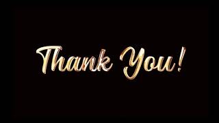 Thank you intro | thank you template | no copyright Video | videos for youtube