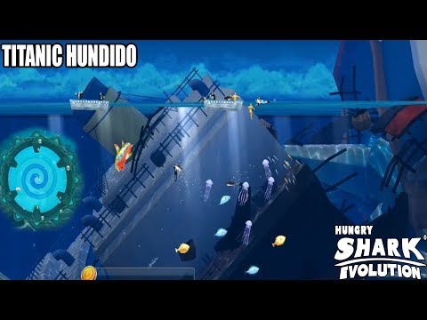 Hungry Shark Evolution CAMBIAN EL PORTAL DE LA NIEVE POR EL NUEVO PORTAL HACIA EL TITANIC HUNDIDO!