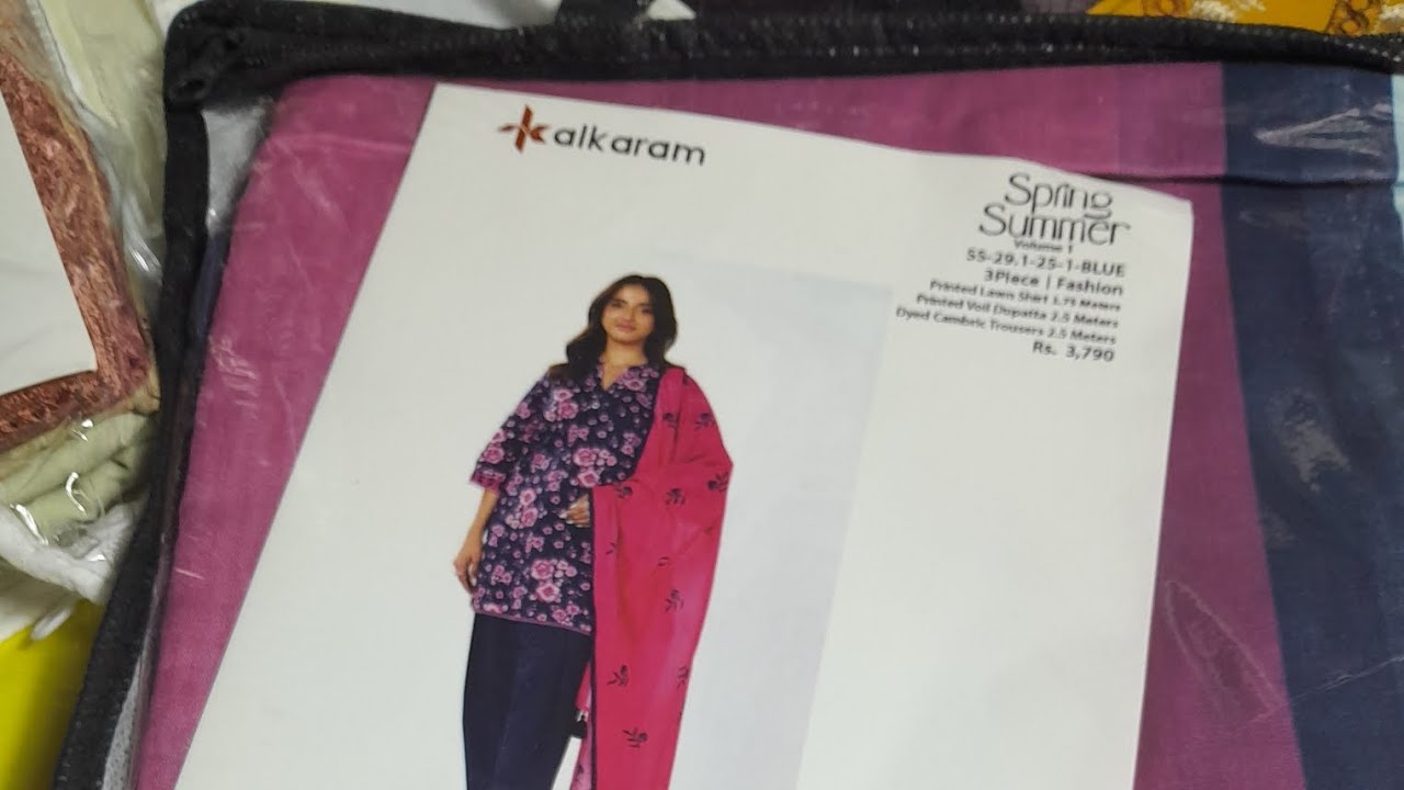 Alkaram spring summer lawn 3pes zarki's febric ||Syed S.A Collection || 03152187745