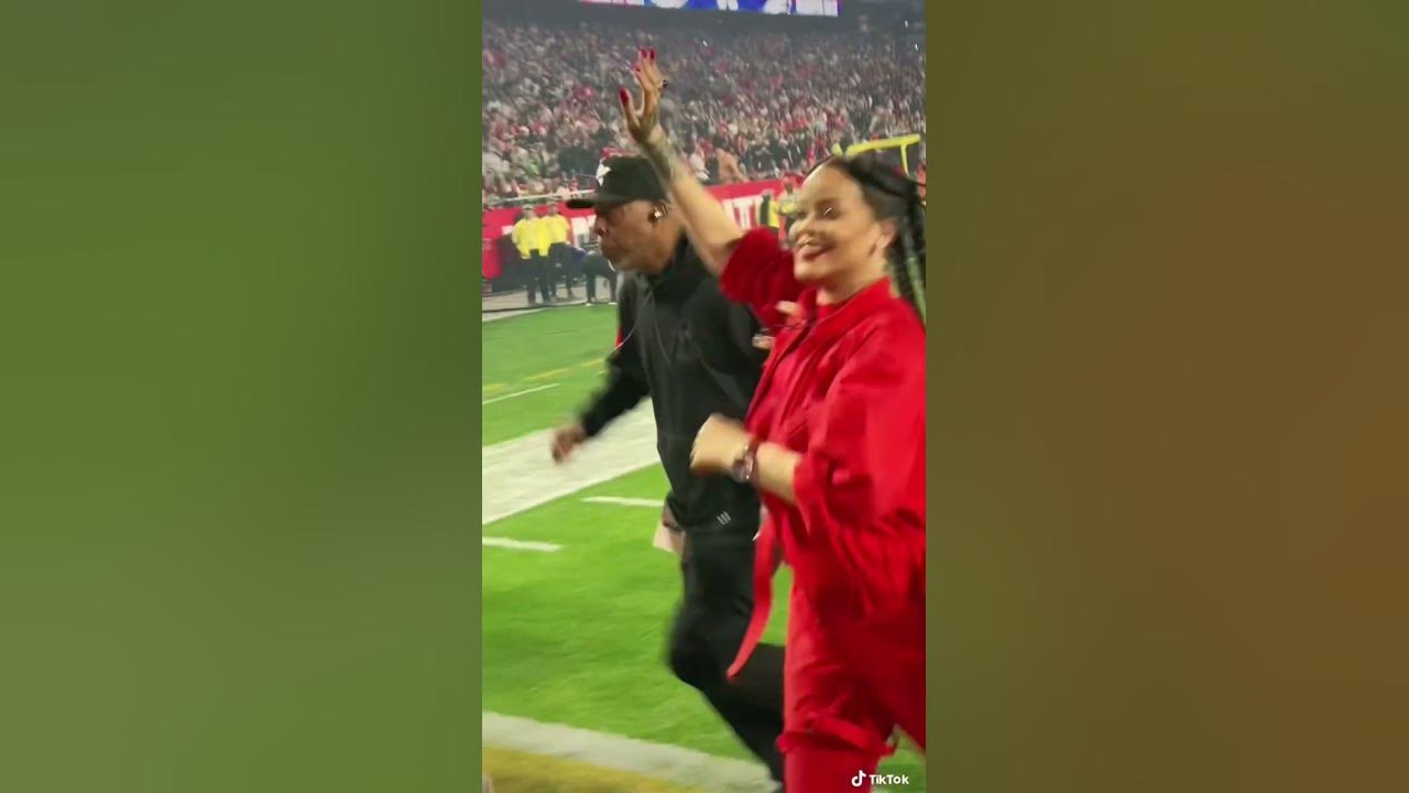 Rihanna’s security on point leaving the field superbowl 2023 #shorts