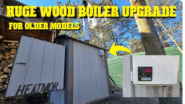 Heatmor Wood Boiler with PID Controller upgrade! #diy #woodboiler #energyefficiency
