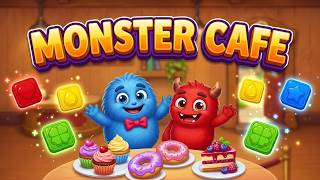 Monster Cafe Match Game All Mobile Video Gameplay screenshot 1