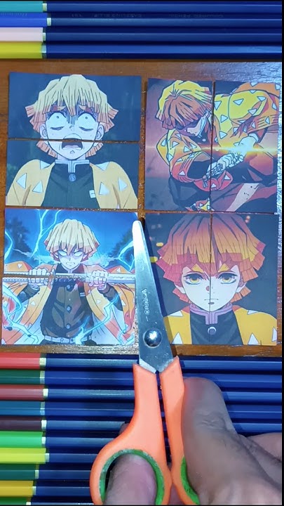 How to make Endless Zenitsu Anime Demon Slayer Card | Game #shorts #