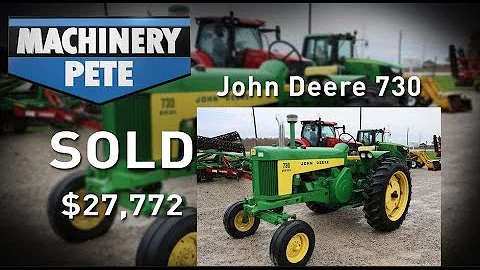 John Deere 730 in Ontario, 8285R and 4755 Tractors in Iowa Sold High on November '23 Auctions
