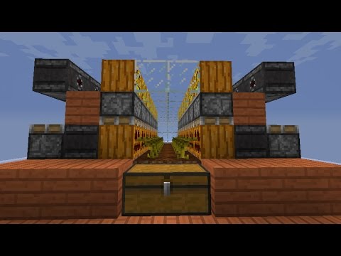 マインクラフト 全自動カボチャ スイカ収穫機 1 11 Youtube