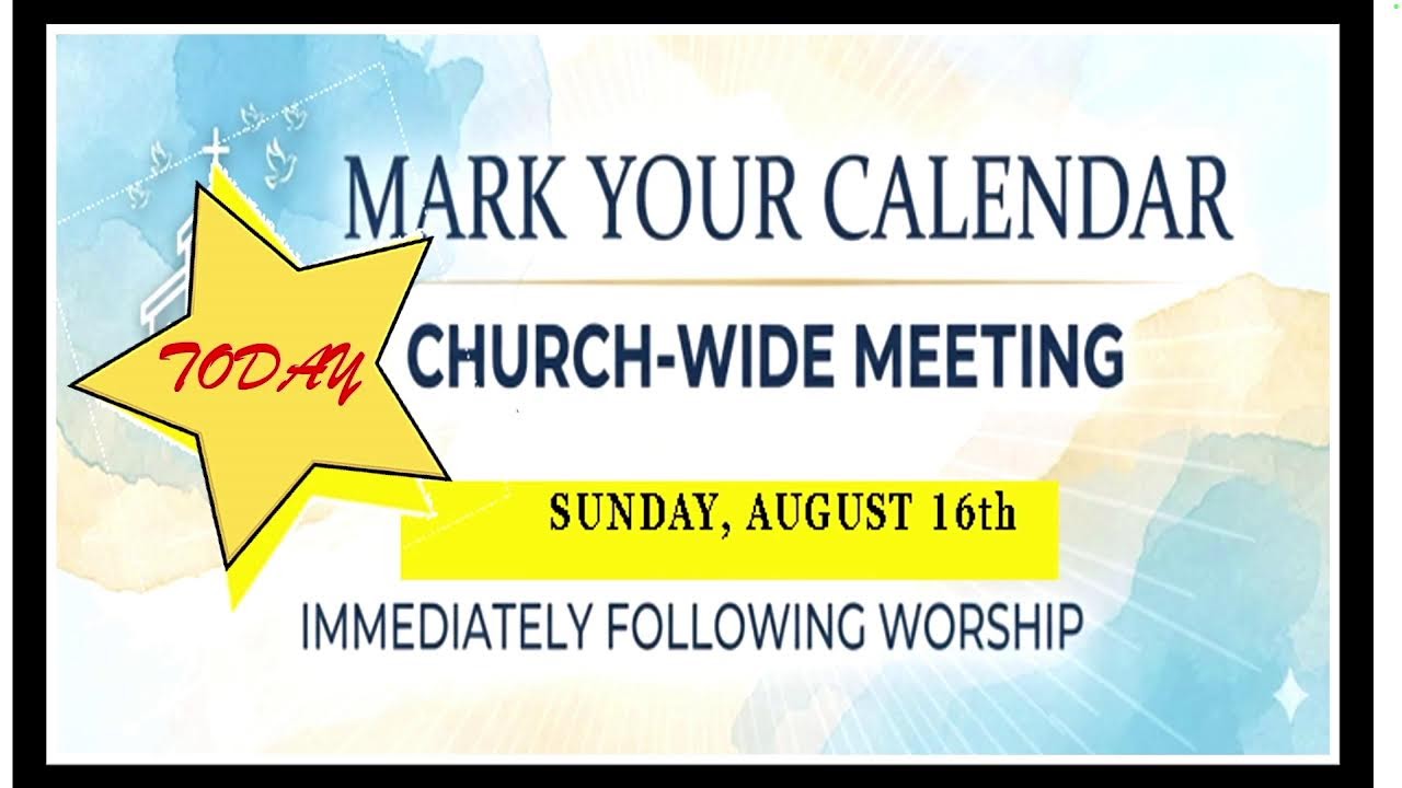 Warren Memorial UMC Sunday Service (August 16, 2026)