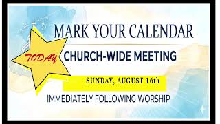 Warren Memorial UMC Sunday Service (August 16, 2026)