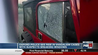 Vandalism cases on the rise in Oxford, police say
