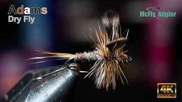 Adams Dry Fly - Catskill style dry fly - McFly Angler Fly Tying Tutorial