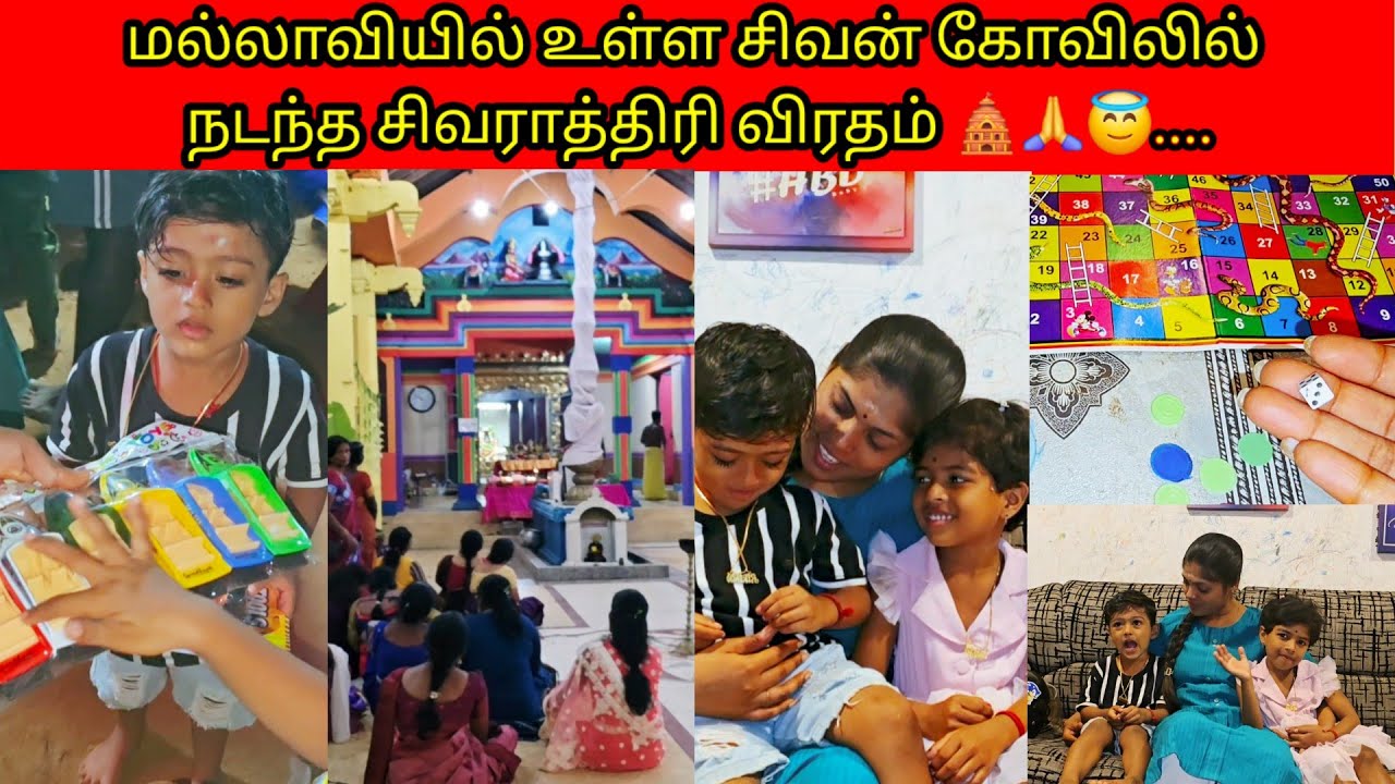 மல்லாவியில் உள்ள சிவன் கோவிலில் நடந்த சிவராத்திரி விரதம் 🛕🙏😇.../PKR family/tamil vlogs 